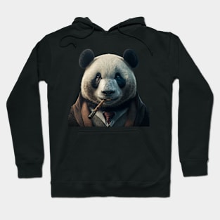 Mafia Panda With Cigarettes Hoodie